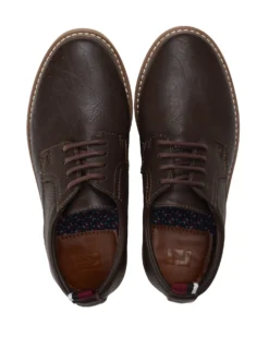 GMI Boys' Brent Plain-Toe Oxford Shoe - Dark Brown Kids Shop