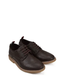 GMI Boys' Brent Plain-Toe Oxford Shoe - Dark Brown Kids Shop