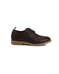 GMI Boys' Brent Plain-Toe Oxford Shoe - Dark Brown Kids Shop