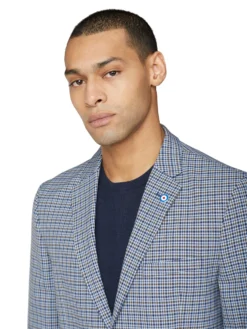 Marcraft Crown Check Sportcoat Jacket - Navy