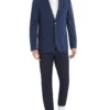 Marcraft Crown Plaid Check Sportcoat Jacket - Navy