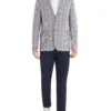 Marcraft Crown Plaid Check Sportcoat Jacket - Blue And White