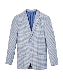 Weatherproof Crown Gingham Sportcoat Jacket - Medium Grey Tailored Shop