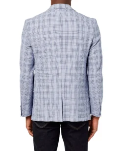 Weatherproof Crown Seersucker Sportcoat Jacket - Navy Tailored Shop