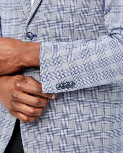 Weatherproof Crown Seersucker Sportcoat Jacket - Navy Tailored Shop