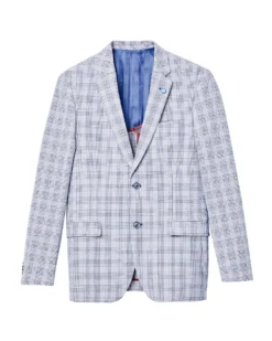 Weatherproof Crown Seersucker Sportcoat Jacket - Navy Tailored Shop
