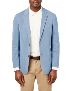 Weatherproof Hill Two-Button Sportcoat Jacket - Midnight Blue Tailored Shop