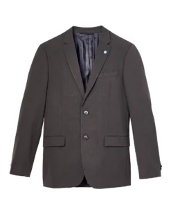 Weatherproof Burge Bi-Stretch Two-Button Notch Lapel Jacket - Dark Grey Tailored Shop