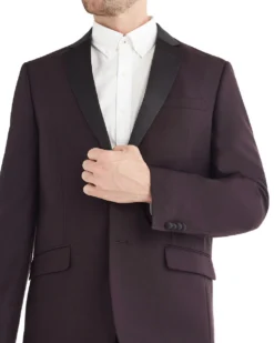 Marcraft Cedar Two-Piece Slim-Fit Tuxedo - Burgundy