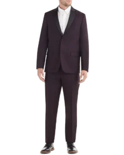 Marcraft Cedar Two-Piece Slim-Fit Tuxedo - Burgundy