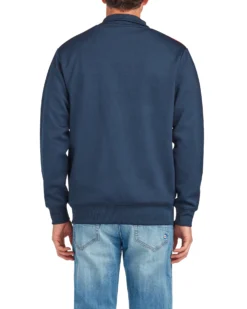 Oved Color Block Tricot Jacket - Navy