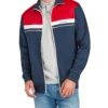 Oved Color Block Tricot Jacket - Navy