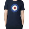 Oved Bullseye Target Logo T-Shirt - Navy Blazer Loungewear