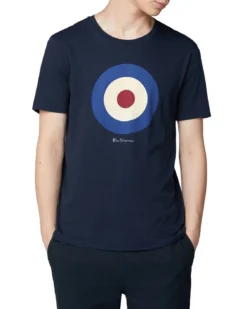 Oved Bullseye Target Logo T-Shirt - Navy Blazer Loungewear