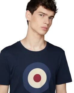 Oved Loungewear Signature Target Graphic T-Shirt - Navy Blazer