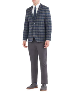 Marcraft Dacre Window Check Sportcoat Jacket - Grey