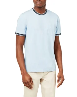 Oved Supima Cotton Pocket T-Shirt - Light Blue