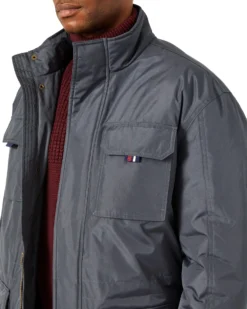 Hawke Coats Men's Utility Parka With Hooded Bib - Carbon