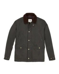 Hawke Men's Coated Cotton Jacket With 2 Oz. Fill - Loden Casual Jackets