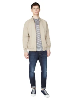 Oved Harrington Jackets Signature Harrington Jacket - Putty