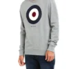 Oved Loungewear Bullseye Logo Fleece Sweatshirt - Heather Grey