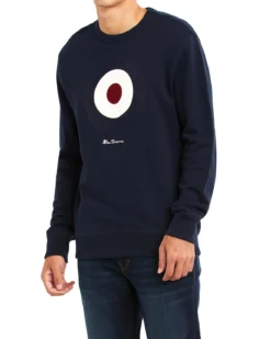 Oved Bullseye Logo Fleece Sweatshirt - Navy Blazer
