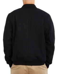 Oved Wool Bomber Jacket - Black Casual Jackets