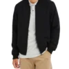 Oved Wool Bomber Jacket - Black Casual Jackets
