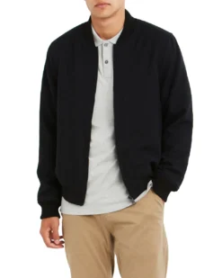 Oved Wool Bomber Jacket - Black Casual Jackets