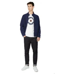 Oved Short-Sleeve Circle Target Logo Graphic Tee - White