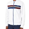 Oved Color Block Track Jacket - Bright White Loungewear