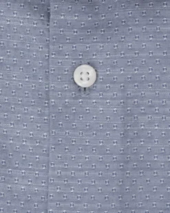 LF Tailored Shop Stretch Tailored Slim Fit Dress Shirt - Blue