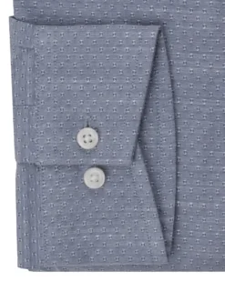 LF Tailored Shop Stretch Tailored Slim Fit Dress Shirt - Blue