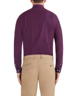 LF Wine Irridescent Diamond Dobby Slim Fit Dress Shirt Tailored Shop