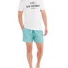 Powerplay Shorts Men's Navagio Printed Swim Short - Turquoise