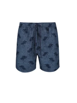 Powerplay Men's Unawatuna Tropical Print Swim Short - Navy