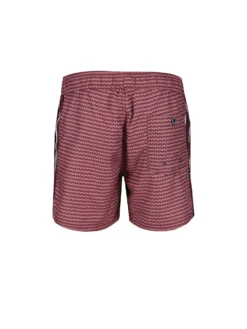 Powerplay Men's Mandalay Geo Print Swim Short - Pink Shorts