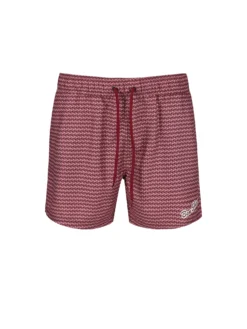 Powerplay Men's Mandalay Geo Print Swim Short - Pink Shorts