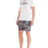 Powerplay Shorts Men's La Concha Paisley Print Swim Short - Black/Blue/Soft Coral