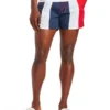 Powerplay Men's Kaputas Block Stripe Swim Short - Navy/Red/White