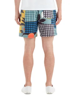 Powerplay Men's Gingham Print Swim Short - Multi Shorts