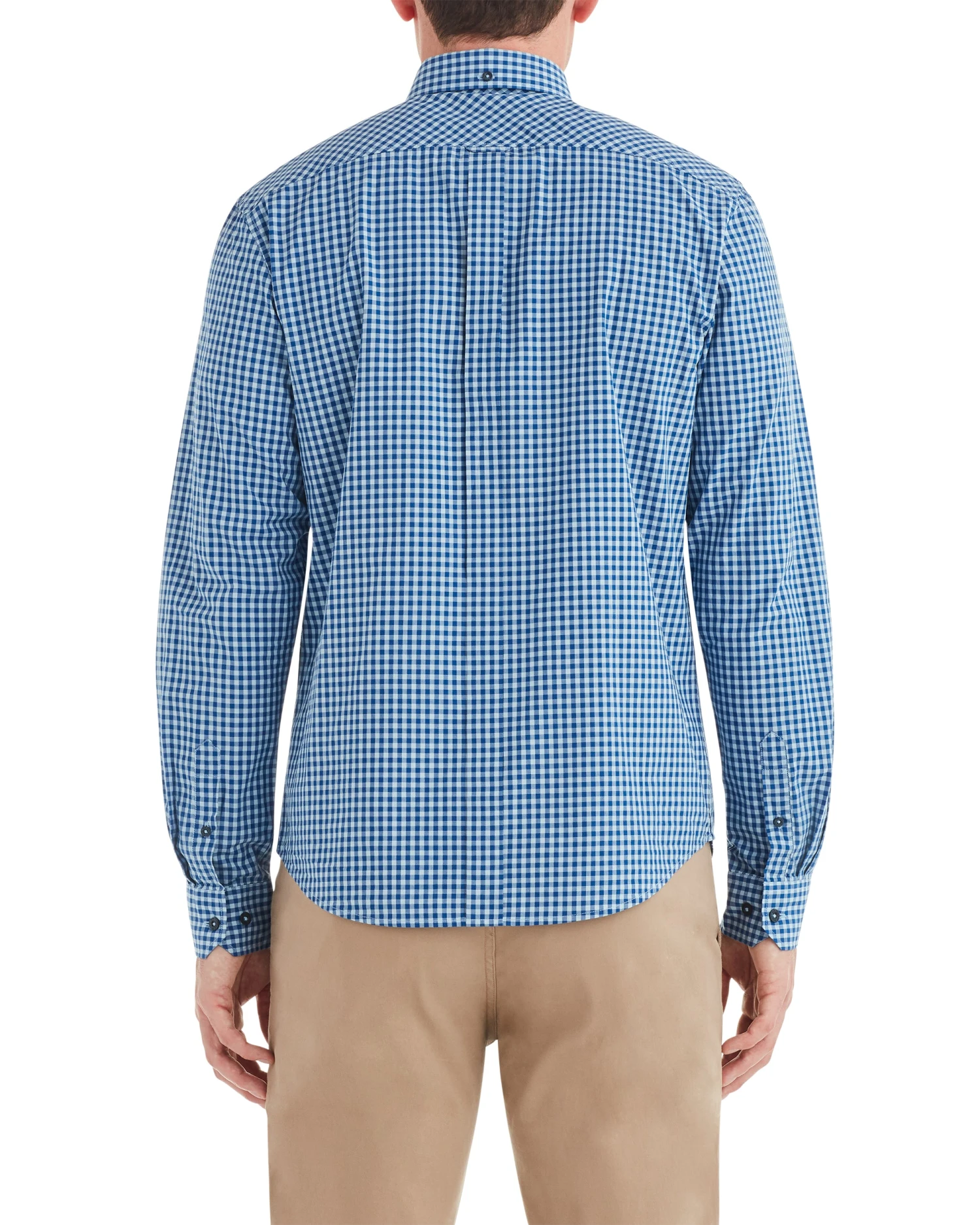 Zuma Long-Sleeve Gingham Shirt - Cobalt 4 Zuma Long-Sleeve Gingham Shirt - Cobalt