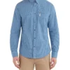 Zuma Long-Sleeve Gingham Shirt - Cobalt