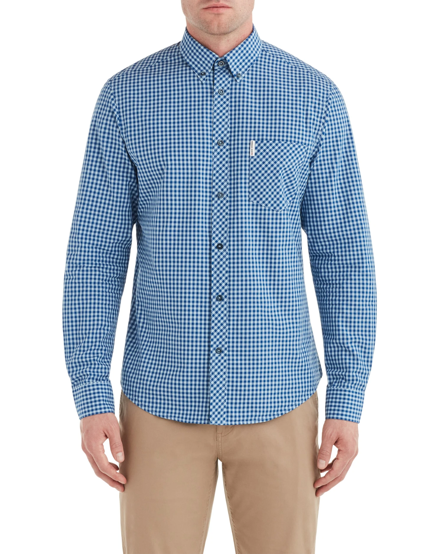 Zuma Long-Sleeve Gingham Shirt - Cobalt 3 Zuma Long-Sleeve Gingham Shirt - Cobalt