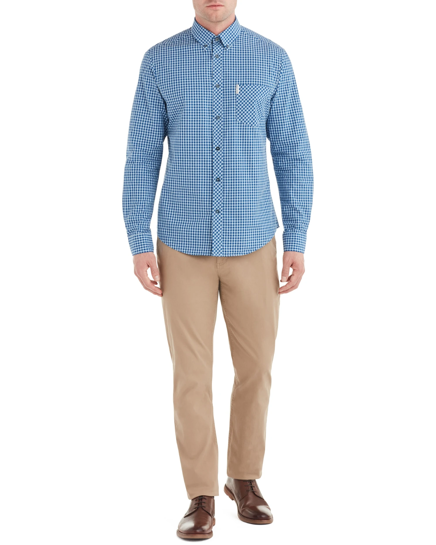 Zuma Long-Sleeve Gingham Shirt - Cobalt 5 Zuma Long-Sleeve Gingham Shirt - Cobalt