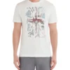 Zuma Tropical Union Jack Graphic Tee - White Loungewear
