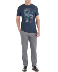 Zuma Tropical Union Jack Graphic Tee - Midnight Navy Loungewear