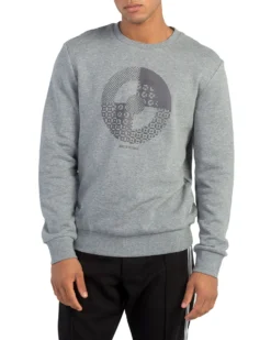 Zuma Raised Target Print Sweatshirt - Light Grey Loungewear