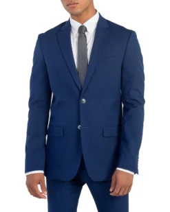 Marcraft Bell Bi-Stretch Two-Button Side Vent Suit - Blue Tailored Shop