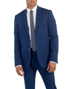 Marcraft Bell Bi-Stretch Two-Button Side Vent Suit - Blue Tailored Shop